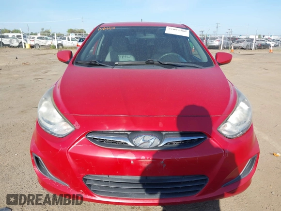 2012 Hyundai Accent GS with VIN KMHCT5AE1CU037210, listed as a IAAI auction lot 42099480 with 193,793 mi miles. Bid and sale history available at carsss.com. Image 6.