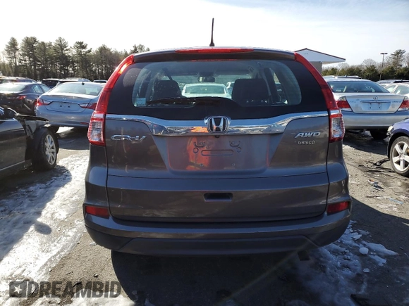 2015 Honda CR-V LX with VIN 5J6RM4H32FL131871, listed as a Copart auction lot 43641615 with 93,860 mi miles and Salvage Title. Bid and sale history available at DreamBid. Image 6.
