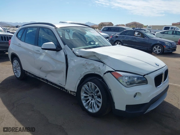 2014 BMW X1 sDrive28i with VIN WBAVM1C52EVW52505, listed as a IAAI auction lot 41625122 with 44,684 mi miles. Bid and sale history available at carsss.com. Image 1.