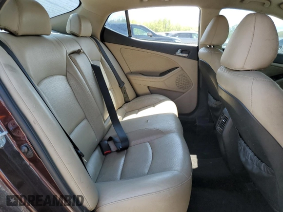 2015 Kia Optima EX with VIN 5XXGN4A73FG386892, listed as a Copart auction lot 52632605 with 208,223 mi miles and Salvage Title. Bid and sale history available at carsss.com. Image 10.