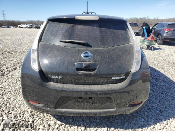 2015 Nissan LEAF SV with VIN 1N4AZ0CP3FC305959, listed as a Copart auction lot 47448415 with 56,953 mi miles and Salvage Title. Bid and sale history available at carsss.com. Image 6.