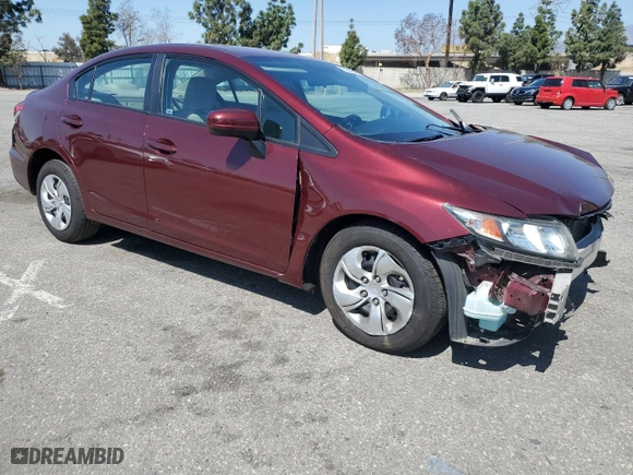 2015 Honda Civic Sedan LX with VIN 2HGFB2F5XFH543574, listed as a Copart auction lot 52399845 with 117,897 mi miles and Salvage Title. Bid and sale history available at carsss.com. Image 4.