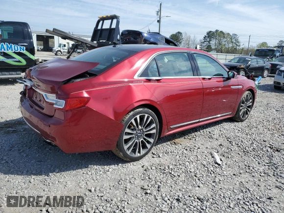 2017 Lincoln Continental Reserve with VIN 1LN6L9NC8H5623482, listed as a Copart auction lot 47784674 with 33,736 mi miles and Salvage Title. Bid and sale history available at carsss.com. Image 3.