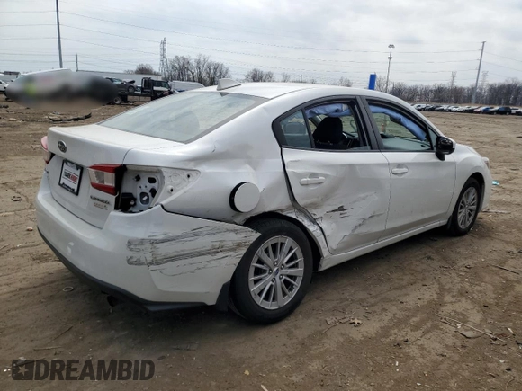 2017 Subaru Impreza Premium with VIN 4S3GKAB62H3612677, listed as a Copart auction lot 53604665 with 127,734 mi miles and Salvage title. Bid and sale history available at DreamBid. Image 3.