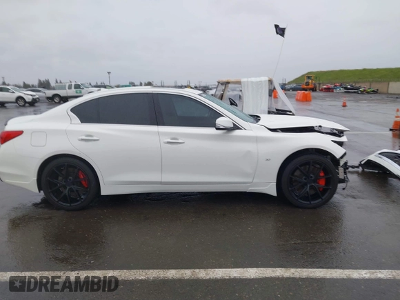 2015 Infiniti Q50 Premium with VIN JN1BV7AR1FM393866, listed as a IAAI auction lot 41807059 with 79,300 mi miles. Bid and sale history available at carsss.com. Image 14.