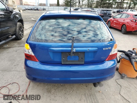 2004 Honda Civic Si with VIN SHHEP335X4U504930, listed as a Copart auction lot 86808894 with 280,060 mi miles and Salvage Title. Bid and sale history available at DreamBid. Image 6.