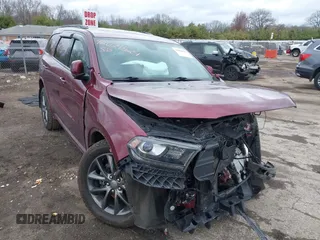 2018 Dodge Durango GT with VIN 1C4RDJDG1JC101816, listed as a IAAI auction lot 42029524 with 51,189 mi miles and . Bid and sale history available at carsss.com. Image 1.