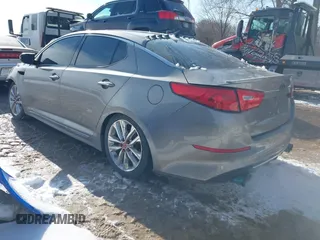 2015 Kia Optima SX Turbo with VIN 5XXGR4A63FG449274, listed as a IAAI auction lot 41600422 with 158,133 mi miles. Bid and sale history available at carsss.com. Image 3.