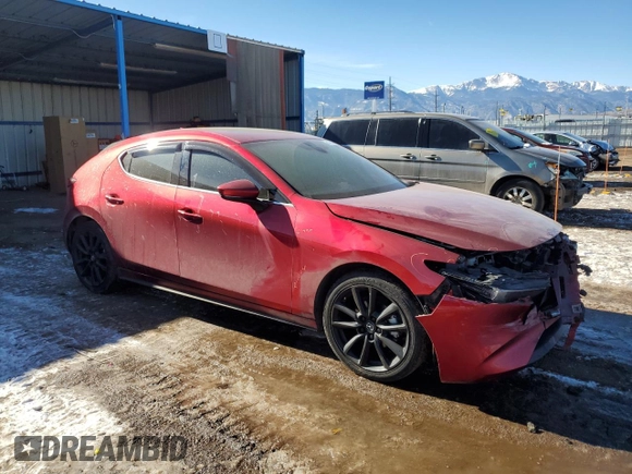 2022 Mazda Mazda3 Hatchback Premium with VIN JM1BPAML4N1502493, listed as a Copart auction lot 41916025 with 42,171 mi miles and Salvage Title. Bid and sale history available at carsss.com. Image 4.