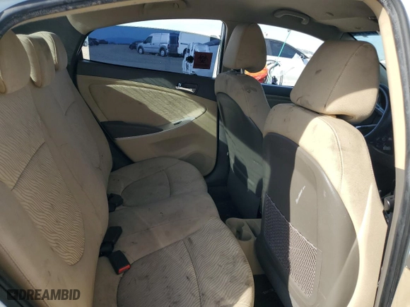2013 Hyundai Accent GLS with VIN KMHCU4AE7DU562572, listed as a Copart auction lot 50379105 with 114,632 mi miles and Salvage Title. Bid and sale history available at carsss.com. Image 10.