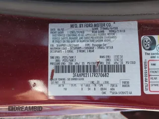 2007 Ford Fusion SEL with VIN 3FAHP02117R270682, listed as a IAAI auction lot 41846533 with 232,572 mi miles. Bid and sale history available at carsss.com. Image 9.