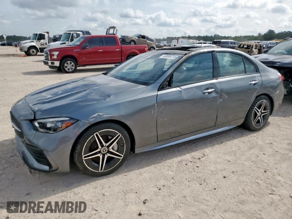 2024 Mercedes-Benz C 300 with VIN W1KAF4HB7RR178065, listed as a Copart auction lot 63899735 with 2,792 mi miles and Salvage title. Bid and sale history available at DreamBid. Image 1.