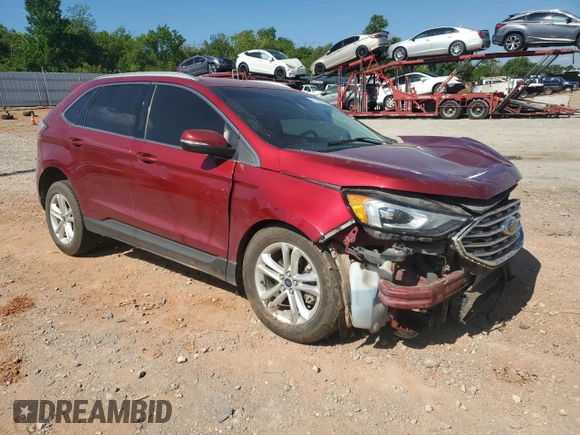 2019 Ford Edge SEL with VIN 2FMPK3J9XKBB38715, listed as a Copart auction lot 62156395 with 125,758 mi miles and Salvage title. Bid and sale history available at DreamBid. Image 4.