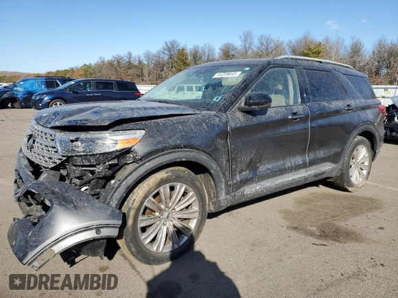 2020 Ford Explorer Limited with VIN 1FMSK8FH5LGA21593, listed as a Copart auction lot 44259645 with 51,693 mi miles and Salvage Title. Bid and sale history available at carsss.com. Image 1.