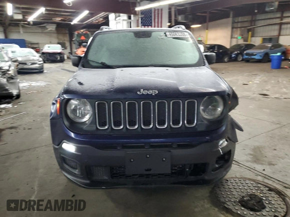 2016 Jeep Renegade Sport with VIN ZACCJBAW7GPD99051, listed as a Copart auction lot 45063355 with 142,487 mi miles and Salvage Title. Bid and sale history available at DreamBid. Image 5.