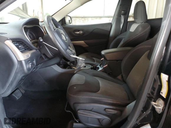 2017 Jeep Cherokee Sport with VIN 1C4PJLAB0HW592165, listed as a Copart auction lot 65184645 with 154,315 mi miles and Clean title. Bid and sale history available at DreamBid. Image 7.