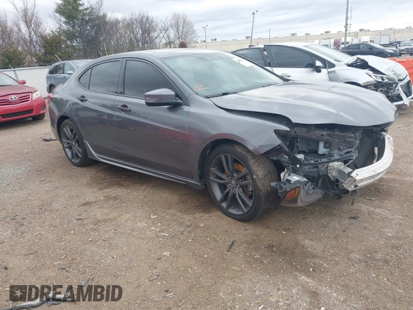 2018 Acura TLX w/A-SPEC Pkg with VIN 19UUB3F60JA003602, listed as a IAAI auction lot 41493147 with 92,060 mi miles and . Bid and sale history available at DreamBid. Image 1.
