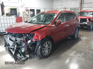 2014 Nissan Rogue SV with VIN 5N1AT2MV9EC774648, listed as a IAAI auction lot 41587650 with 227,748 mi miles. Bid and sale history available at carsss.com. Image 17.
