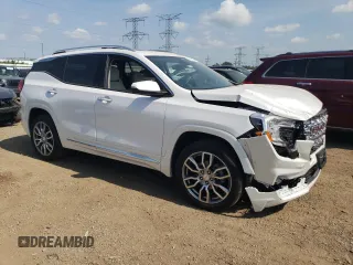 2024 GMC Terrain Denali with VIN 3GKALXEG7RL112700, listed as a Copart auction lot 61458575 with 20,867 mi miles and Salvage title. Bid and sale history available at DreamBid. Image 4.