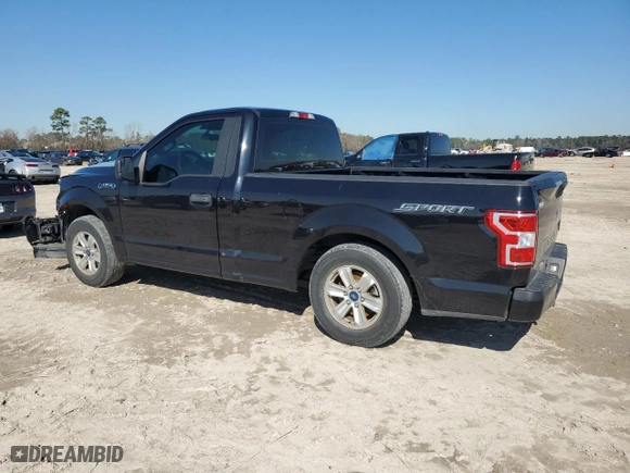 2019 Ford F-150 XL with VIN 1FTMF1C54KKE76000, listed as a Copart auction lot 43563765 with 52,601 mi miles and Salvage Title. Bid and sale history available at carsss.com. Image 2.