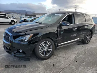 2020 Infiniti QX60 Pure with VIN 5N1DL0MN3LC529293, listed as a Copart auction lot 87673755 with 56,514 mi miles and Salvage Title. Bid and sale history available at DreamBid. Image 1.