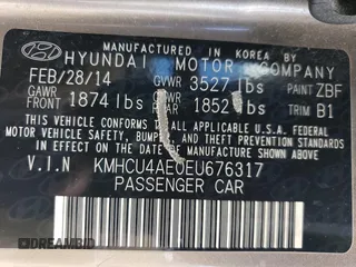 2014 Hyundai Accent GLS with VIN KMHCU4AE0EU676317, listed as a Copart auction lot 53395075 with 79,838 mi miles and Salvage Title. Bid and sale history available at carsss.com. Image 12.