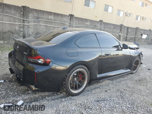 2024 BMW M2 with VIN 3MF13DM0XR8E13363, listed as a Copart auction lot 86872014 with 0 mi miles and Salvage Title. Bid and sale history available at carsss.com. Image 3.