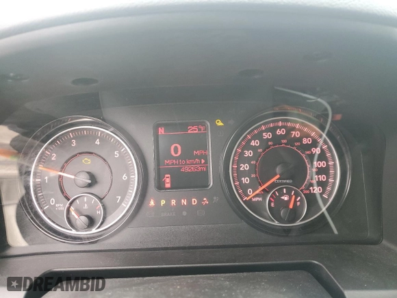 2020 Ram 1500 SSV with VIN 1C6RR7XTXLS159453, listed as a Copart auction lot 43689745 with 49,263 mi miles and Salvage Title. Bid and sale history available at carsss.com. Image 9.