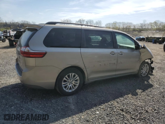 2016 Toyota Sienna XLE with VIN 5TDYK3DC3GS746338, listed as a Copart auction lot 54154025 with 105,994 mi miles and Salvage Title. Bid and sale history available at carsss.com. Image 3.
