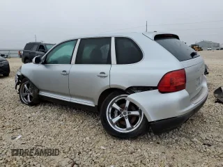 2004 Porsche Cayenne S with VIN WP1AB29P84LA66793, listed as a Copart auction lot 43634485 with 0 mi miles and Salvage Title. Bid and sale history available at carsss.com. Image 2.