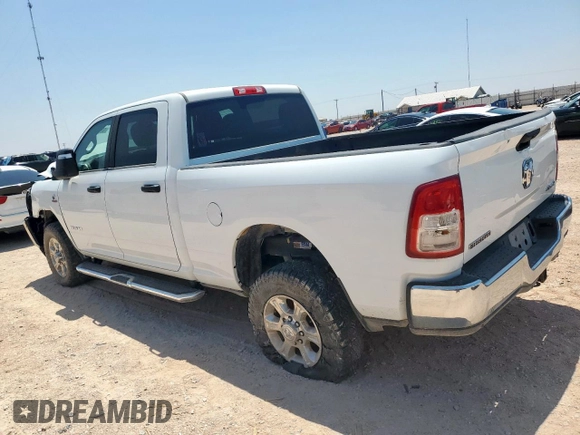 2024 Ram 2500 Big Horn with VIN 3C6UR5DL6RG105991, listed as a Copart auction lot 57835485 with 29,656 mi miles and Salvage title. Bid and sale history available at DreamBid. Image 2.
