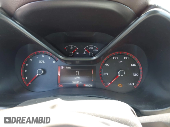 2016 GMC Canyon 2WD SLE z VIN 1GTG5CE34G1104127, wystawiony jako IAAI lot #41846079 z przebiegiem 106 123 mil mil oraz . Historia ofert i sprzedaży dostępna na DreamBid. Obrazek 7.