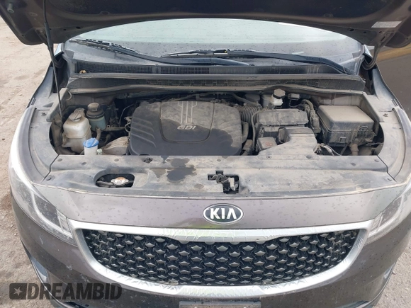 2015 Kia Sedona LX with VIN KNDMB5C13F6072586, listed as a IAAI auction lot 42090232 with 125,818 mi miles. Bid and sale history available at carsss.com. Image 10.