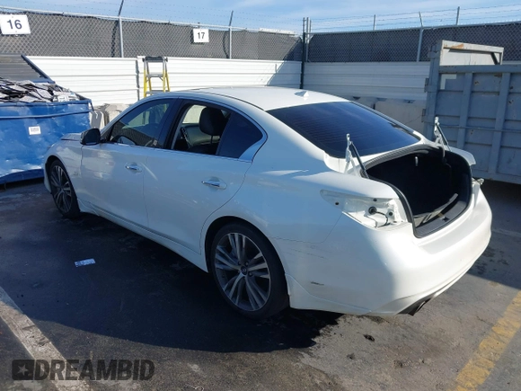 2018 Infiniti Q50 3.0t LUXE with VIN JN1EV7AP7JM358575, listed as a IAAI auction lot 41619592 with 47,520 mi miles. Bid and sale history available at carsss.com. Image 3.