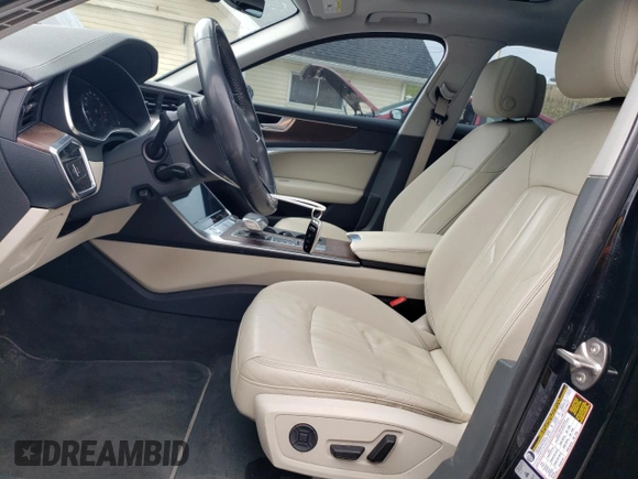 2019 Audi A6 Premium with VIN WAUK2AF24KN064126, listed as a Copart auction lot 53026015 with 55,664 mi miles and Salvage Title. Bid and sale history available at carsss.com. Image 7.