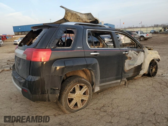 2010 GMC Terrain SLT-2 with VIN 2CTALHEW6A6301618, listed as a Copart auction lot 48771845 with Not Provided miles and Clean Title. Bid and sale history available at carsss.com. Image 3.
