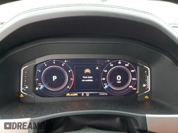 2021 Volkswagen Atlas SEL with VIN 1V2ER2CA5MC504333, listed as a Copart auction lot 43385145 with 47,437 mi miles and Salvage title. Bid and sale history available at DreamBid. Image 9.