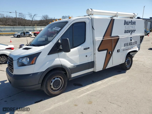 2017 Ford Transit Cutaway with VIN 1FDBW5PM5HKA99231, listed as a Copart auction lot 42959535 with NaN miles and Salvage Title. Bid and sale history available at carsss.com. Image 1.