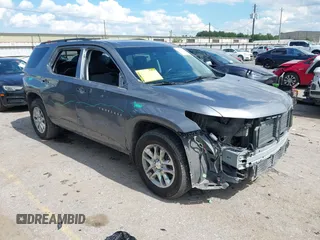 2019 Chevrolet Traverse LT Cloth with VIN 1GNERGKW3KJ133443, listed as a IAAI auction lot 42237065 with 130,210 mi miles and . Bid and sale history available at DreamBid. Image 1.