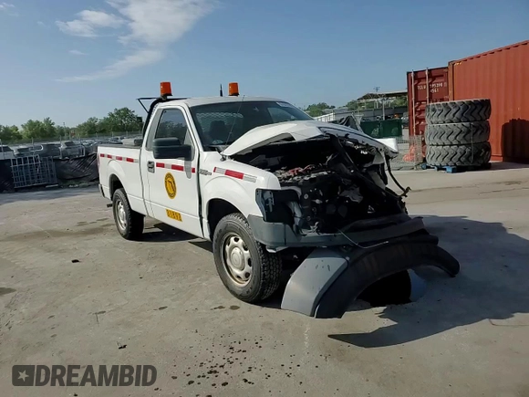 2013 Ford F-150 XL with VIN 1FTMF1CM2DFA80859, listed as a Copart auction lot 51670165 with 57,671 mi miles and Salvage title. Bid and sale history available at DreamBid. Image 11.