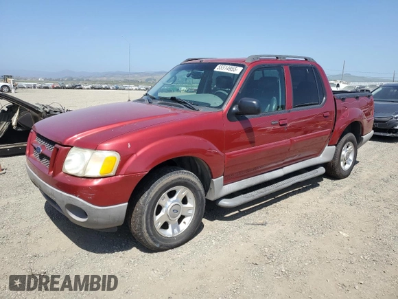 2003 Ford Explorer Sport Trac XLS with VIN 1FMZU67E23UA00848, listed as a Copart auction lot 55514955 with 101,070 mi miles and Salvage title. Bid and sale history available at DreamBid. Image 1.