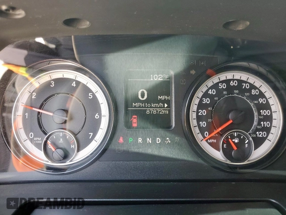 2020 Ram 1500 Tradesman with VIN 1C6RR6FT4LS128548, listed as a Copart auction lot 64782345 with 87,872 mi miles and Salvage title. Bid and sale history available at DreamBid. Image 9.