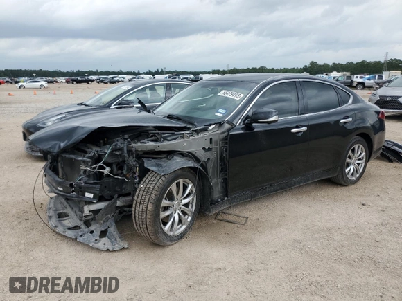 2015 Infiniti Q70 with VIN JN1BY1APXFM540740, listed as a Copart auction lot 55479495 with 140,344 mi miles and Salvage title. Bid and sale history available at DreamBid. Image 1.