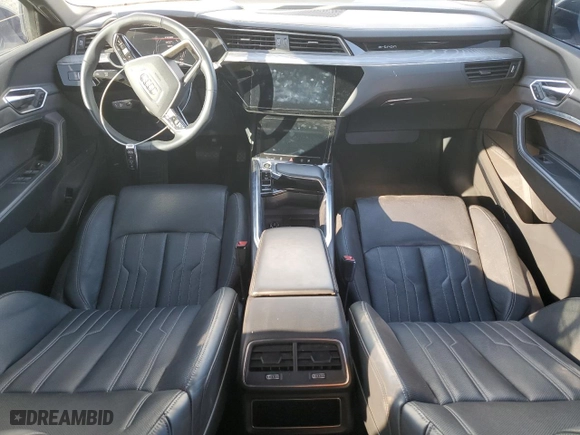 2022 Audi e-tron Chronos with VIN WA1VABGE9NB040096, listed as a Copart auction lot 44611785 with 49,609 mi miles and Salvage Title. Bid and sale history available at carsss.com. Image 8.
