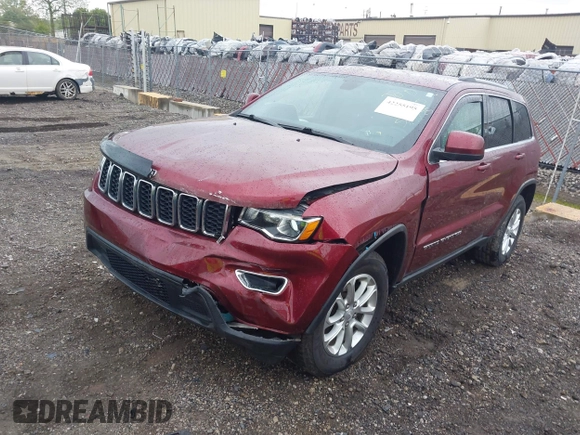 2021 Jeep Grand Cherokee Laredo X with VIN 1C4RJFAG2MC600025, listed as a IAAI auction lot 42255195 with 44,254 mi miles and . Bid and sale history available at DreamBid. Image 17.