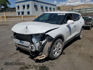 2021 Chevrolet Blazer LT с VIN 3GNKBHRS9MS583454, выставлен на аукционе Copart как лот 58292135 с пробегом 56 633 миль миль и Чистый • Clean title. История ставок и продаж доступна на DreamBid. Изображение 1.