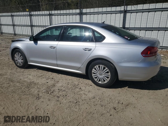 2015 Volkswagen Passat S with VIN 1VWAS7A33FC080026, listed as a Copart auction lot 48748815 with 100,579 mi miles and Salvage title. Bid and sale history available at DreamBid. Image 2.