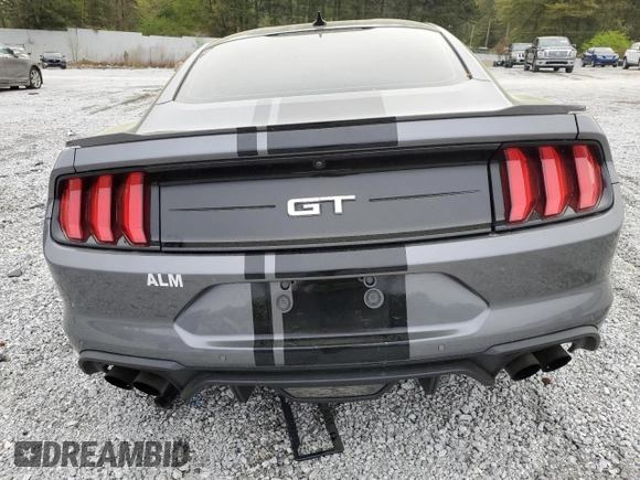 2021 Ford Mustang GT with VIN 1FA6P8CF5M5123683, listed as a Copart auction lot 50895515 with 83,245 mi miles and Salvage title. Bid and sale history available at DreamBid. Image 6.
