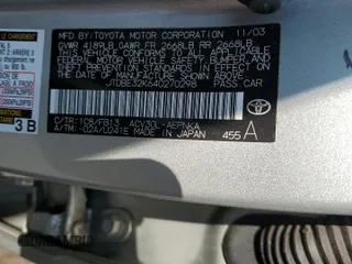 2004 Toyota Camry LE z VIN JTDBE32K640270298, wystawiony jako Copart lot #58800955 z przebiegiem 79 064 mil mil oraz Szkoda całkowita • Salvage title. Historia ofert i sprzedaży dostępna na DreamBid. Obrazek 12.