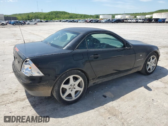 2000 Mercedes-Benz SLK 230 Kompressor with VIN WDBKK47F0YF166062, listed as a Copart auction lot 54318895 with 98,097 mi miles and Clean title. Bid and sale history available at DreamBid. Image 3.